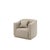 Modern Armchair with White Linen Uphostery For Sale - Image 4 of 4