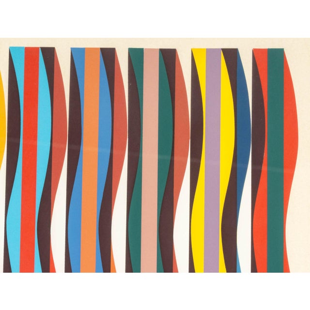 1980s Yaacov Agam "Untitled 23" Screenprint, Circa 1980 For Sale - Image 5 of 11