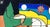 Modernist abstract "Manan du Terre" by LT Milton 1987 Abstract landscape on paper by Milton (American, 20th century)....