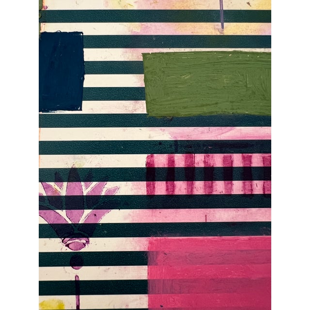 This is a six part series that can be purchased in its entirety or as individual works. They are paintings on wallpaper...