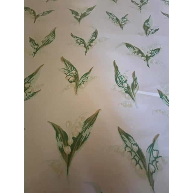 Off-white 12.5 Yards of Cotton Chintz Fabric From “Convallaria” From From Charles Hammond. For Sale - Image 8 of 10