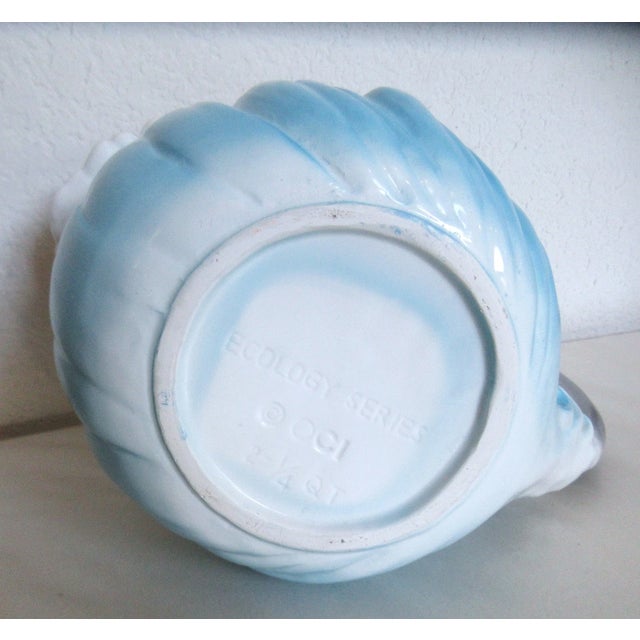 Vintage Mid-Century Modern Fitz Floyd Oci Ecology Series Dolphin Pitcher For Sale In Houston - Image 6 of 7