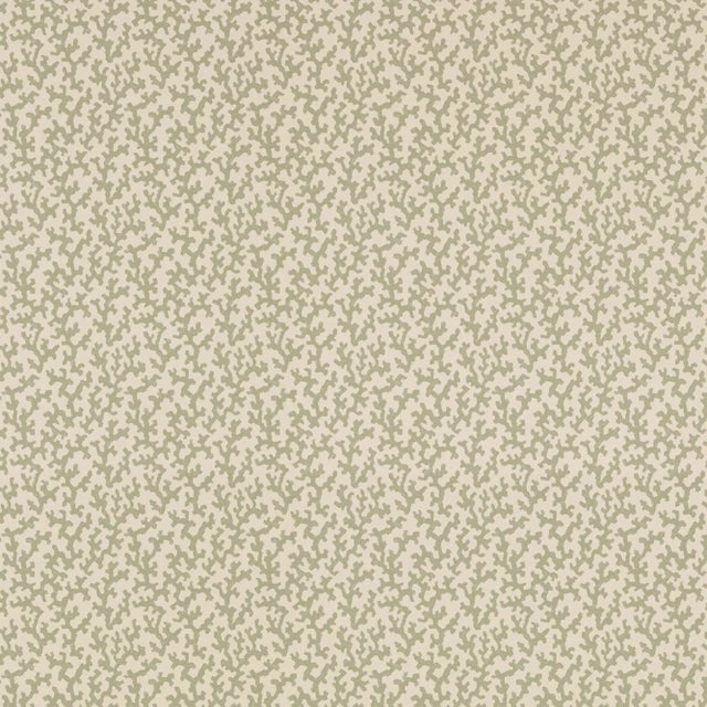 Contemporary Sample - Schumacher Folly Wallpaper in Sage For Sale - Image 3 of 3
