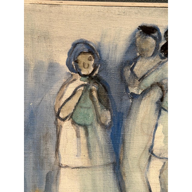 Pia H. Campbell, Dans Dans, 1986, Oil on Canvas, Framed For Sale - Image 7 of 16