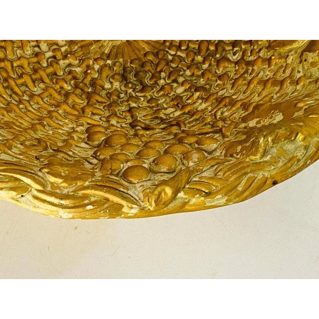 Sculpture Materials 20th Century Gilt Plaster Bowl, Italy For Sale - Image 7 of 12