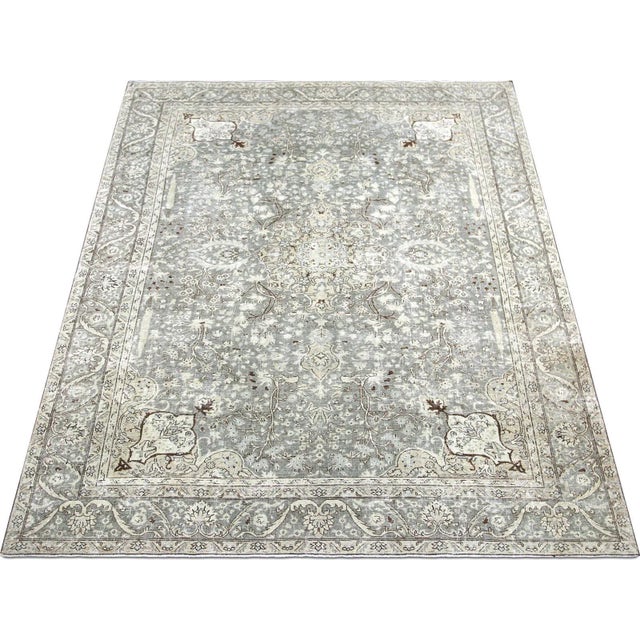 1940s 1940s Persian Tabriz Rug For Sale - Image 5 of 6