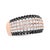 Pops of rose gold dance delicately across this black and white colored piece. The 18k rose gold band has 4 central rows of...