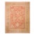 1880s Salmon Classic Tribal Antique Turkish Oushak Rug 12' X 15' 6" Handknotted Wool Carpet For Sale