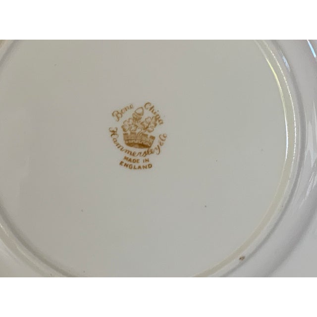 Ceramic Vintage Hammersley "Queen Anne" Bone China 7" Bread & Butter Plate Made in England 1940s-1950s For Sale - Image 7 of 7