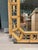 Large Vintage Chinoiserie Bamboo and Brass Wall Mirror For Sale - Image 4 of 12