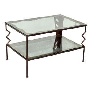 Circa 1997 Gregory Hawthorne Steel Coffee Table, Signed