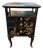 Petite Italian Black Cabinet With Hand Painted Chinoiserie Design For Sale