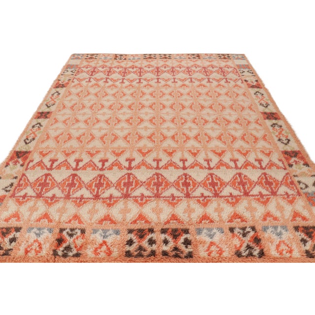 2010s Rug & Kilim’s Moroccan Style Rug in Beige With Geometric Patterns For Sale - Image 5 of 8