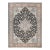 Vintage Persian Tabriz Heriz Rug, Geometric Pattern, Hand-Knotted Wool, Black & Ivory, 7’ X 10’ For Sale
