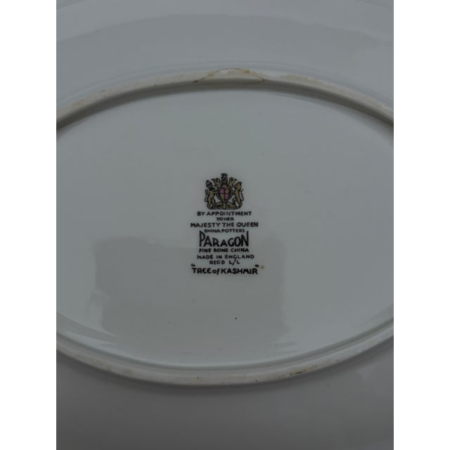 Ceramic Vintage Paragon "Tree of Kashmir" Bone China Gravy Boat & Underplate Set For Sale - Image 7 of 11