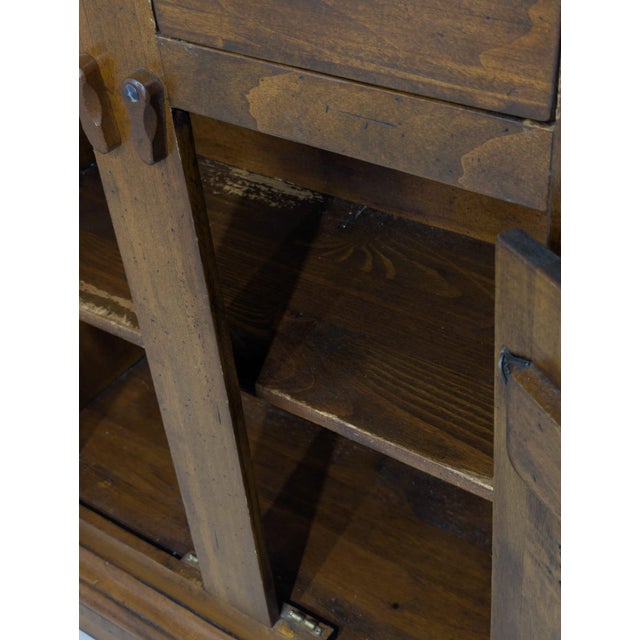 Wood Colonial Chest of Drawers in Rosewood For Sale - Image 7 of 14