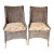 Early 20th Century Hand-Made Pair Untreated Natural Accent Chairs For Sale