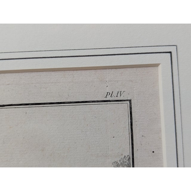 Wood Antique 1765 Neoclassical Architectural Engraving, Place Louis XV Paris, by Pierre Patte, Pl. Iv, Framed For Sale - Image 7 of 9