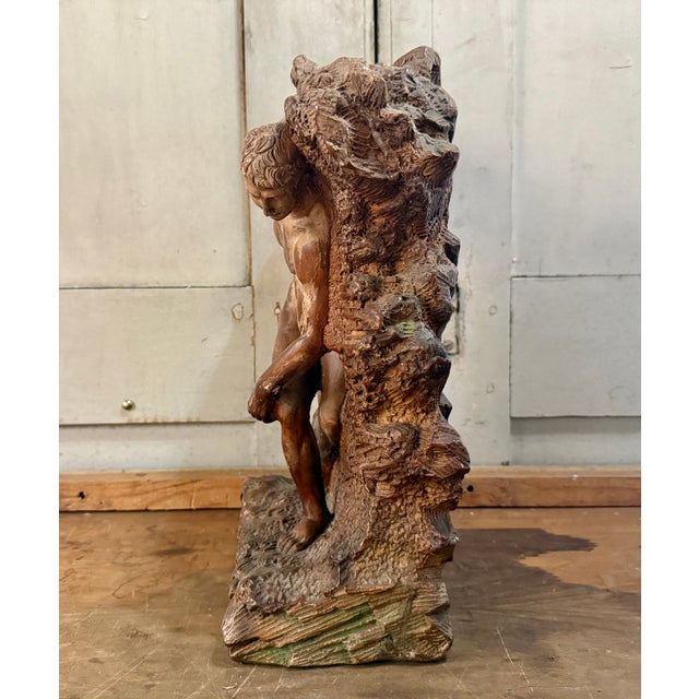 Sculpture Materials 1960s Discobolus (Discus Thrower) Miniature by Bayshore Art Studio, 1964 For Sale - Image 7 of 10