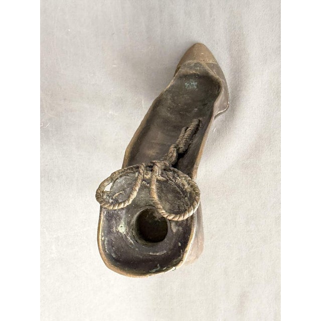 1970s W T Chai, Candle Holder Sculpture with a Surrealist Motif, 1970, Bronze For Sale - Image 5 of 9