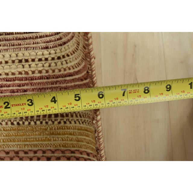 Gabbeh Rug 7’10” X 9’11” Multicolor Wool Striped Hand-Knotted Carpet For Sale - Image 14 of 15