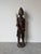 Striking vintage African hand-carved wood figure sculpture, standing nearly four feet tall and showcasing traditional...