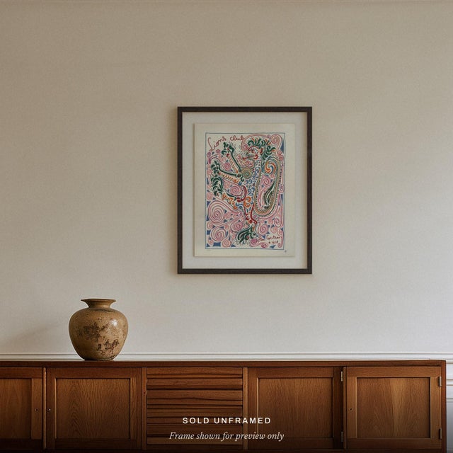 Jean COCTEAU (1889–1963) Lions Club Year: 1958 Medium: lithograph Support: Arches paper Sheet Size: 25.98 × 19.69 in Image...