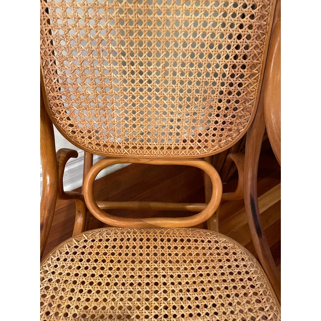 Wood 1970s Boho Vintage Bentwood Rocking Chair For Sale - Image 7 of 7