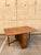 Wood Large Oak Drop Leaf Dining Table with Long Drawers, 1940s For Sale - Image 7 of 10