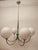 6-Light Chrome Chandelier with Glossy White Sphere Glasses, 1980s For Sale - Image 11 of 18
