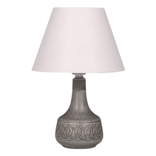 1960s Mid-Century Modern Soholm Stentoj, Table Lamp, Grey Stoneware For Sale