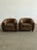 W38 D35 H28 SW19.5 SD23.5 SH18 AH23.5 Pair of lounge Chairs custom-made for previous owners, newly restored in house and...
