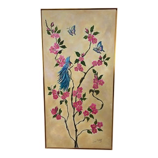 Chinoiserie Cherry Blossoms - Designed by Cheryl P. Kohloff For Sale