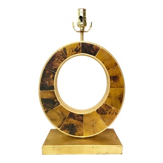 Currey & Co. Modern Gold Leaf Finished Pen Shell Table Lamp For Sale