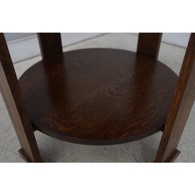 Stickley Harvey Ellis Mission Oak Lamp Table For Sale - Image 12 of 14