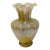 Vintage MCM Murano Style Ruffled Top Swirl Vase For Sale