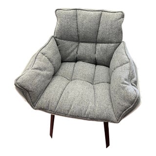 B & B Italia Husk Swivel Arm Chairs For Sale