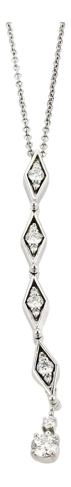 Hearts on Fire Assemblage Diamond 18k White Gold Pendant Necklace