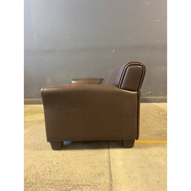 1970s Vintage De Sede Ds-97 Buffalo Leather Loveseats Sofa For Sale - Image 5 of 10