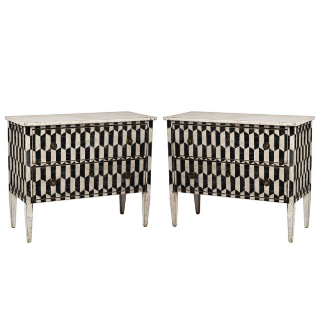 Painted 2-Drawer Chest For Sale - Image 10 of 10