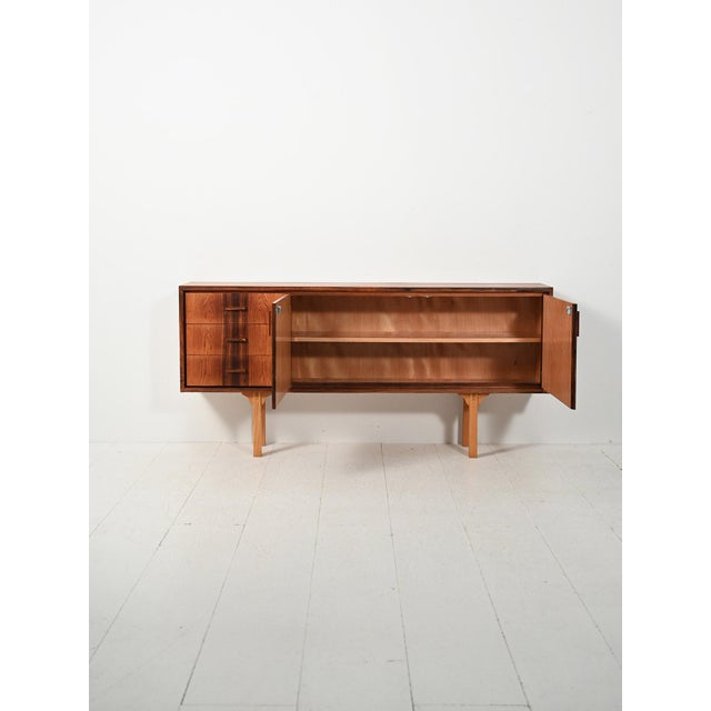Small Scandinavian Rosewood Sideboard, 1950s For Sale - Image 3 of 13
