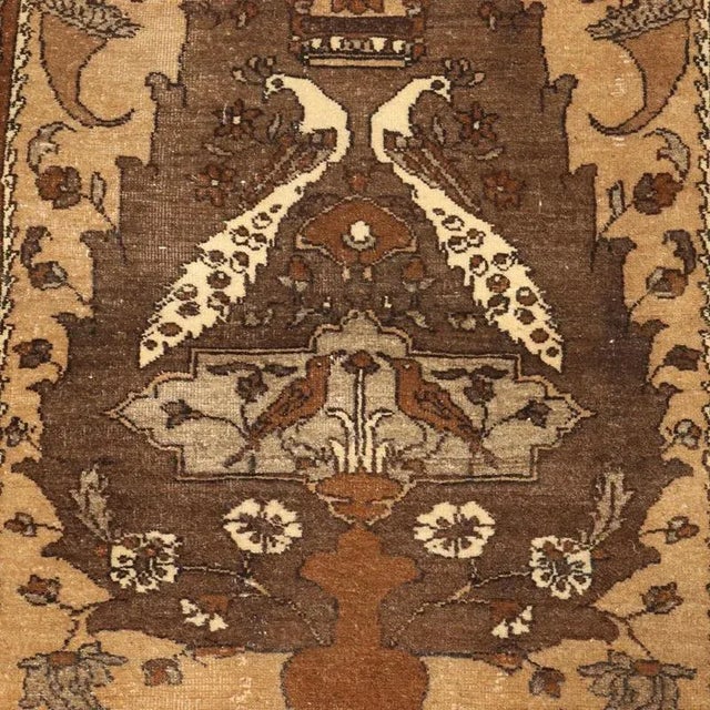 Antique Turkish Cotton and Wool Rug For Sale - Image 4 of 11