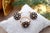 Gold Ring and Earring Set in 19.2k Gold with Diamond Setting, Set of 3 For Sale - Image 8 of 8