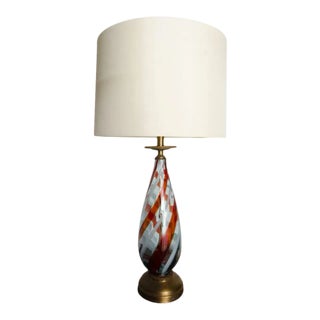 1960s Mid-Century Modern Glass Lamp, Italy For Sale