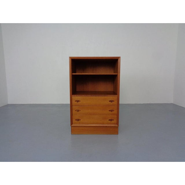 Danish-style chest of drawers with 3 drawers by H.W. Klein from the 1960s, made of teak. Two matching, larger chests of...