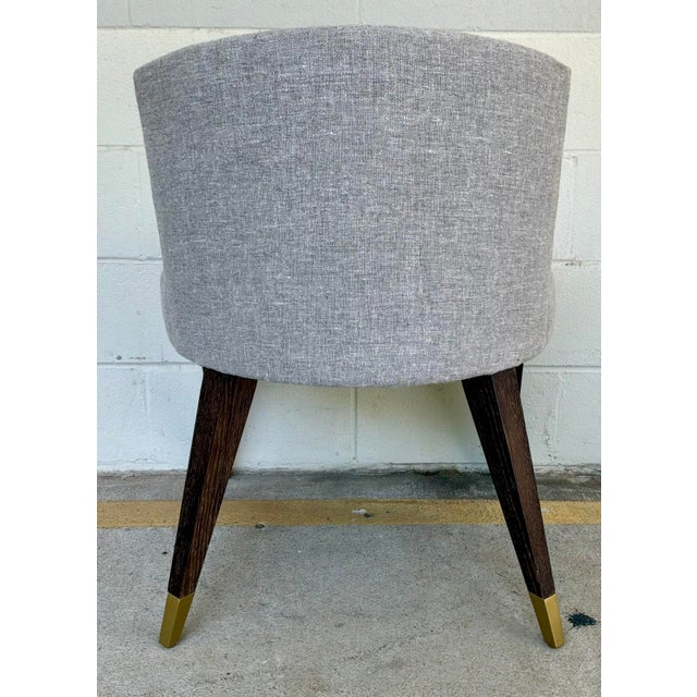 Modern Thomas Pheasant for Baker Modern Gray Bristol Dining Chairs Set of 4 For Sale - Image 3 of 7