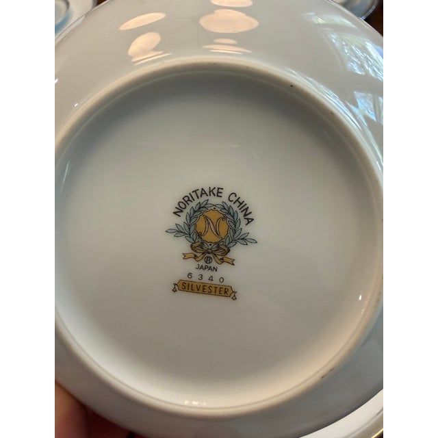 I am looking to sell this 90 piece set of Noritake China from Japan. It’s the 6340 Silvester series. Beautiful white bone...