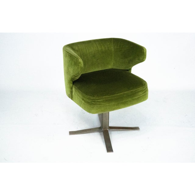 Green Swivel Poney Chairs by Gianni Moscatelli for Formanova, Italy, 1970s, Set of 4 For Sale - Image 9 of 18