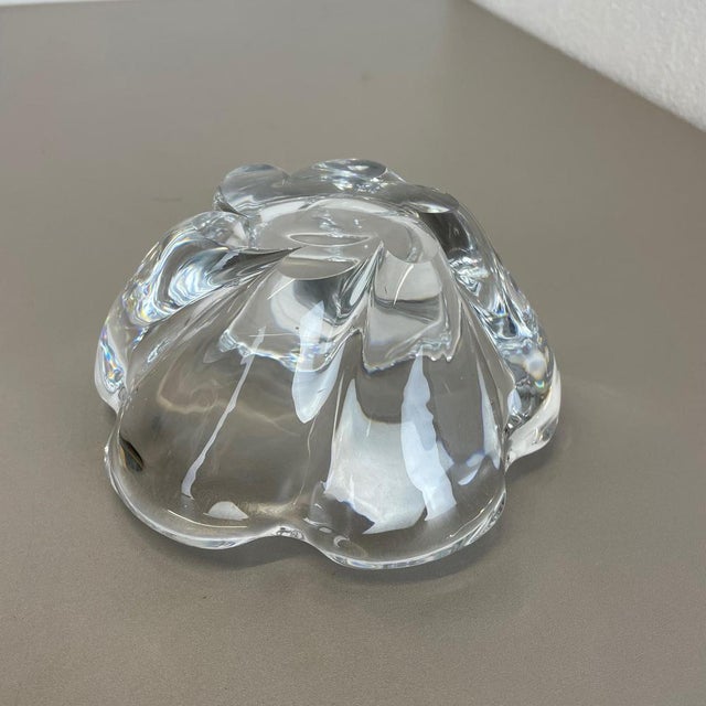 Large Floral Glass Shell Ashtray from Orrefors, Sweden, 1970s For Sale - Image 13 of 17