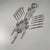 Silver Italian Modern Ergonomica Cutlery Set by Angelo Mangiarotti for Mepra, 1980s, Set of 21 For Sale - Image 8 of 8
